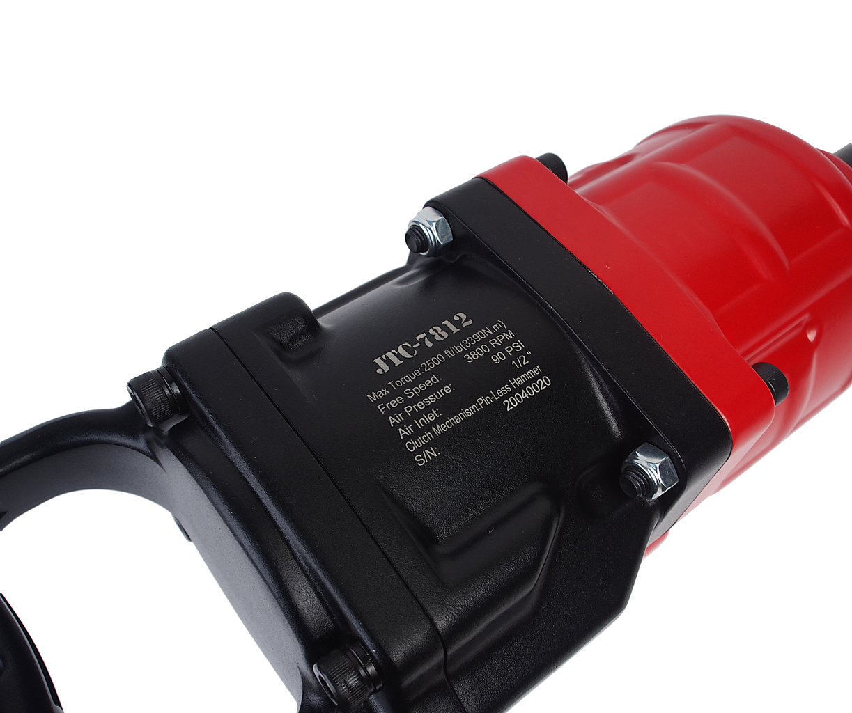JTC Гайковерт пневматический 1" 3390Нм 3800об/мин. 351л/мин. 90PSI шпиндель 228мм ударный L=612мм JTC