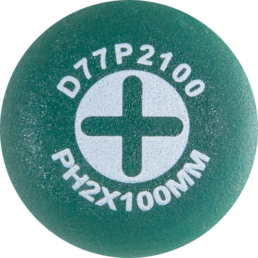 D77P2100 Отвертка стержневая крестовая ANTI-SLIP GRIP, PH2х100 мм