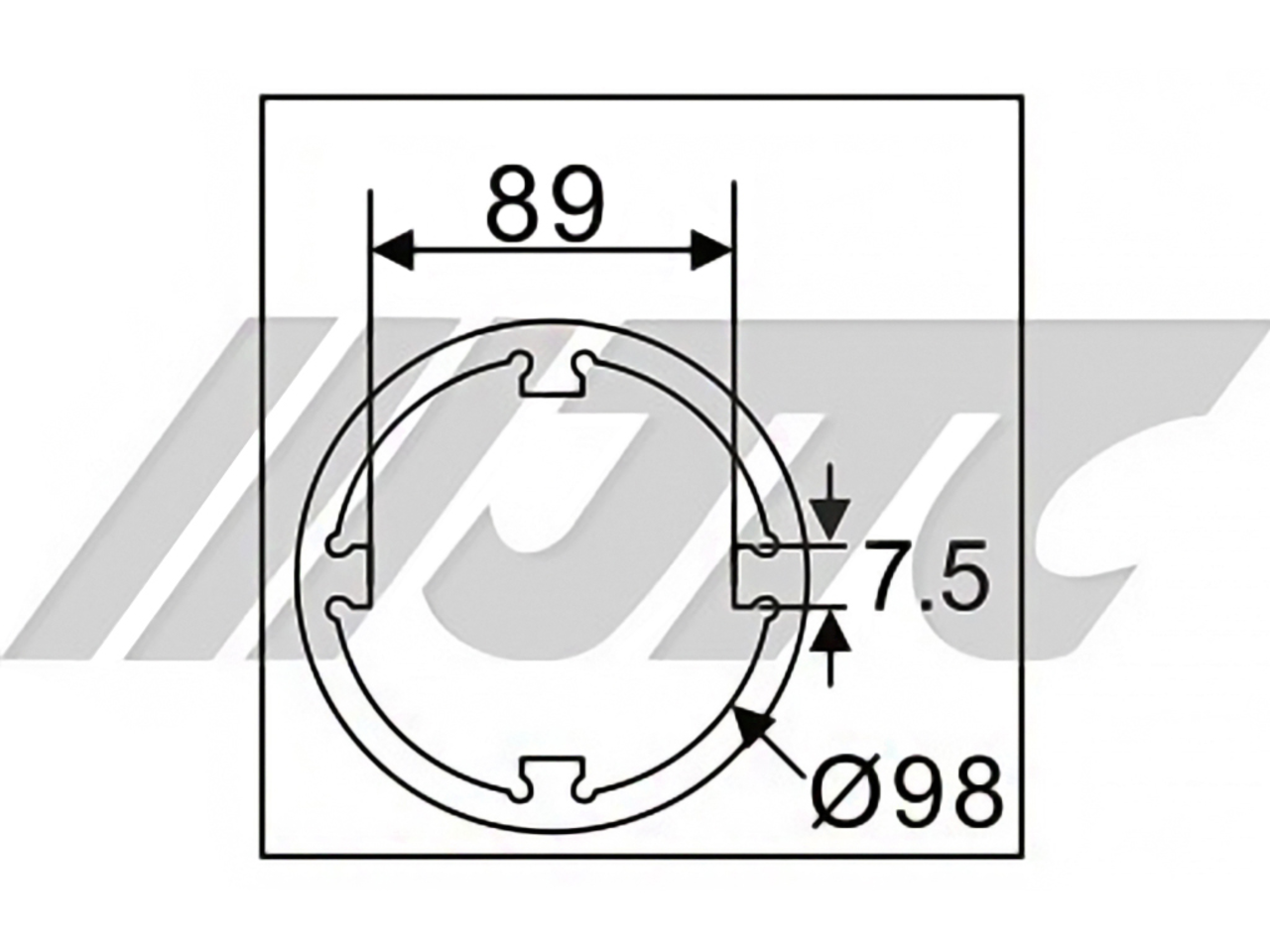 JTC Головка для гайки ступицы промежуточной шестерни ГРМ (VOLVO FM440(D13) JTC