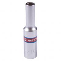 Головка торцевая глубокая шестигранная 1/4", 3/16", дюймовая KING TONY 223506S