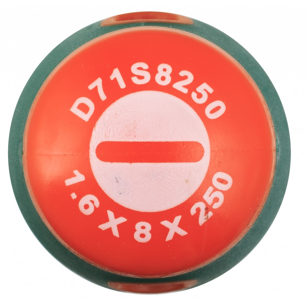 D71S8250 Отвертка стержневая шлицевая ANTI-SLIP GRIP, SL8.0х250 мм