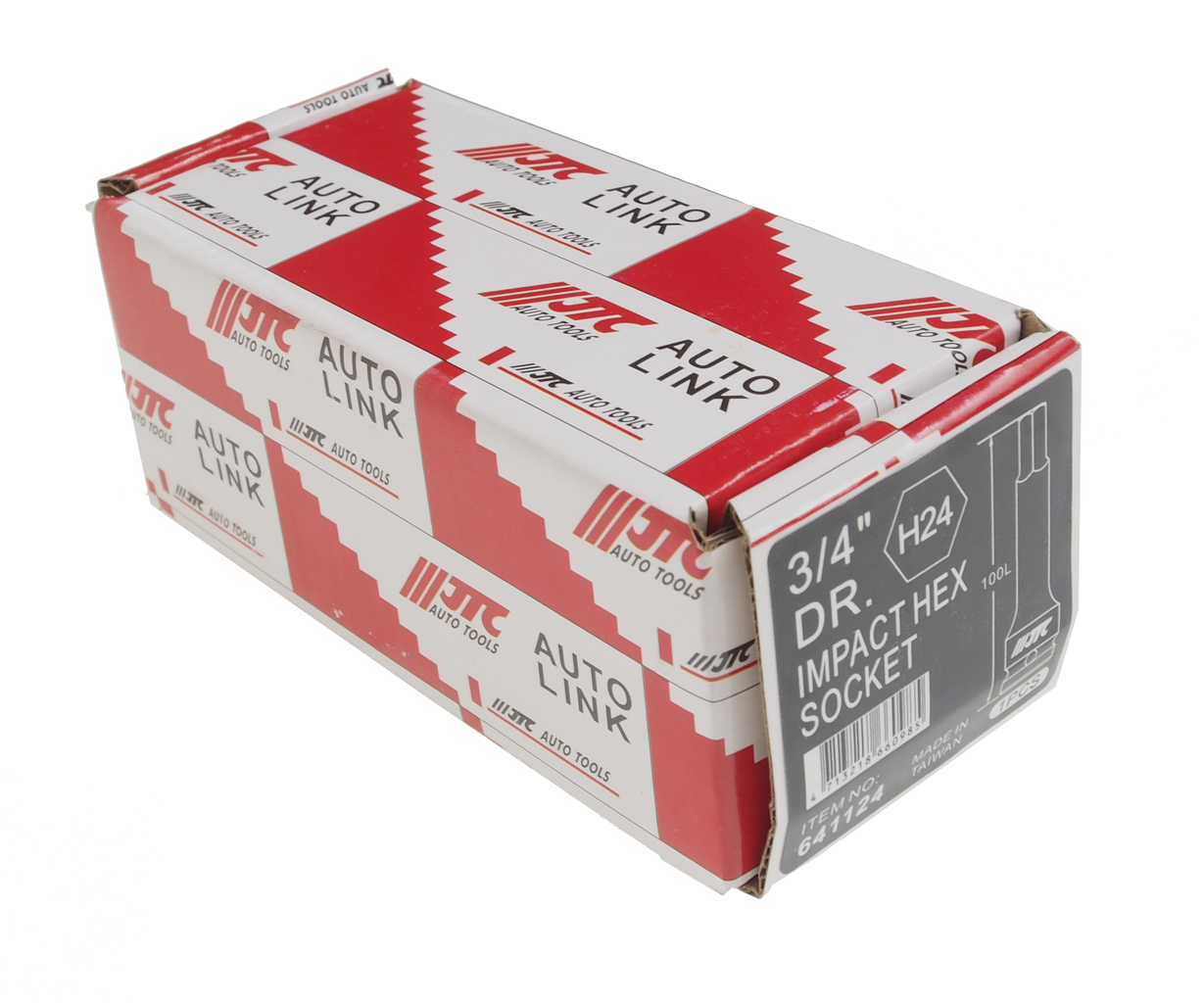 JTC Головка торцевая 3/4" HEX H24 ударная L=100мм JTC