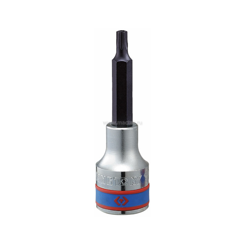 Насадка (бита) торцевая 1/2", Torx, T60, L = 80 мм, с отверстием KING TONY 403760