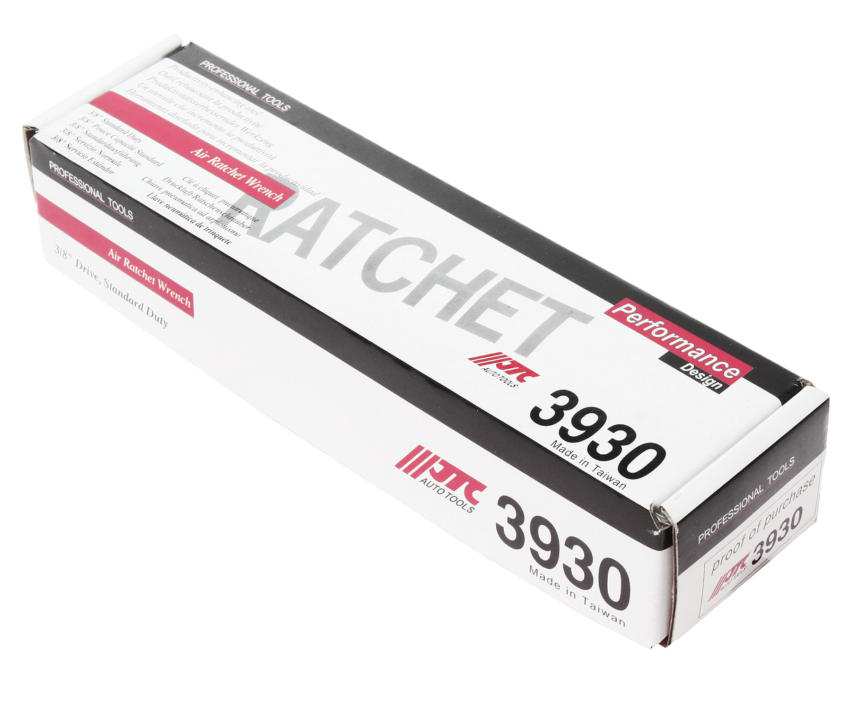 JTC Ключ трещотка пневматический 3/8" 50Нм 230об/мин. укороченный с плавающим квадратом JTC