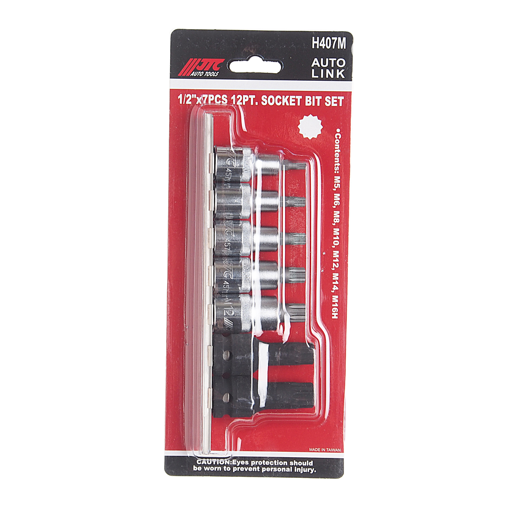 JTC Набор бит-головок 1/2" SPLINE M5-14, М16Н 7 предметов JTC