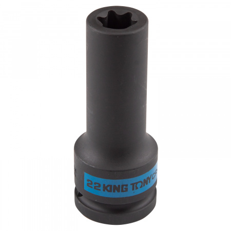 Головка торцевая ударная глубокая TORX Е-стандарт 3/4", E22, L = 110 мм KING TONY 647522M