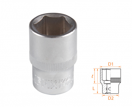 Головка торцевая стандартная шестигранная 1/2", 18 мм AFFIX AF00040018