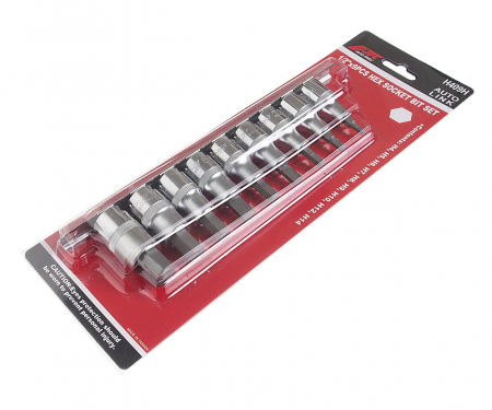 JTC Набор бит-головок 1/2" HEX H4-H14 9 предметов JTC