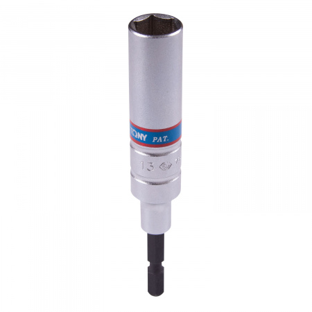 Головка для шуруповерта шестигранная 1/4", 13 мм, L = 110 мм KING TONY 76C1113M