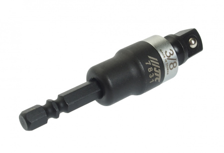 JTC Адаптер 1/4"х3/8" (6.35мм) карданный под шуруповерт JTC