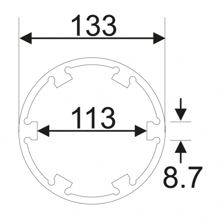 JTC Головка для задней гайки дифференциала, d=133мм (MERCEDES, MAN) JTC