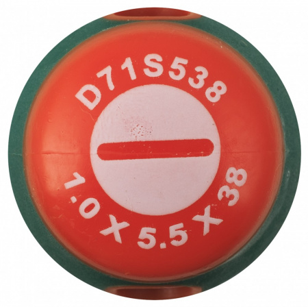 D71S538 Отвертка стержневая шлицевая ANTI-SLIP GRIP, SL5.5х38 мм