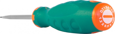 D71S6100 Отвертка стержневая шлицевая ANTI-SLIP GRIP, SL6.5х100 мм