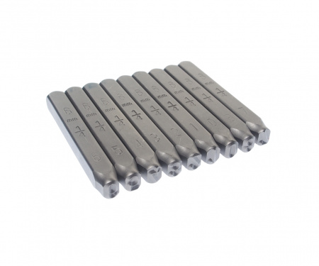 JTC Клейма цифровые 6мм (HRC 60+-2град. DIN 1451) JTC