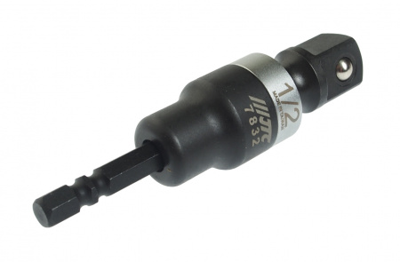 JTC Адаптер 1/4"х1/2" (6.35мм) карданный под шуруповерт JTC