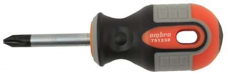 751238 Отвертка стержневая крестовая ROUND GRIP, PH2x38 мм