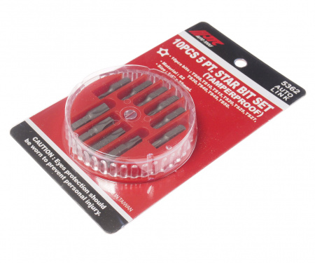JTC Набор бит 1/4" TORX ТS08-TS50 10 предметов в боксе JTC