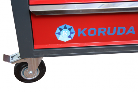 JTC Тележка инструментальная 7 секций красная Pro KORUDA