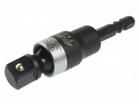 JTC Адаптер 1/4"х3/8" (6.35мм) карданный под шуруповерт JTC