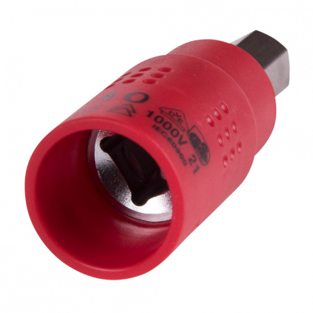 Насадка (бита) торцевая диэлектрическая 3/8", HEX, 6 мм, L = 65 мм KING TONY 3025VE06