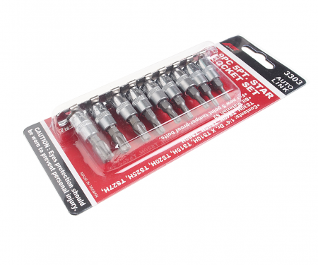 JTC Набор бит 1/4" TORX 5-ти гранных TS10H-TS50H 9 предметов JTC