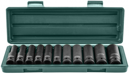 S03AD4111S Набор головок торцевых ударных глубоких 1/2"DR, 10-24 мм, 11 предметов